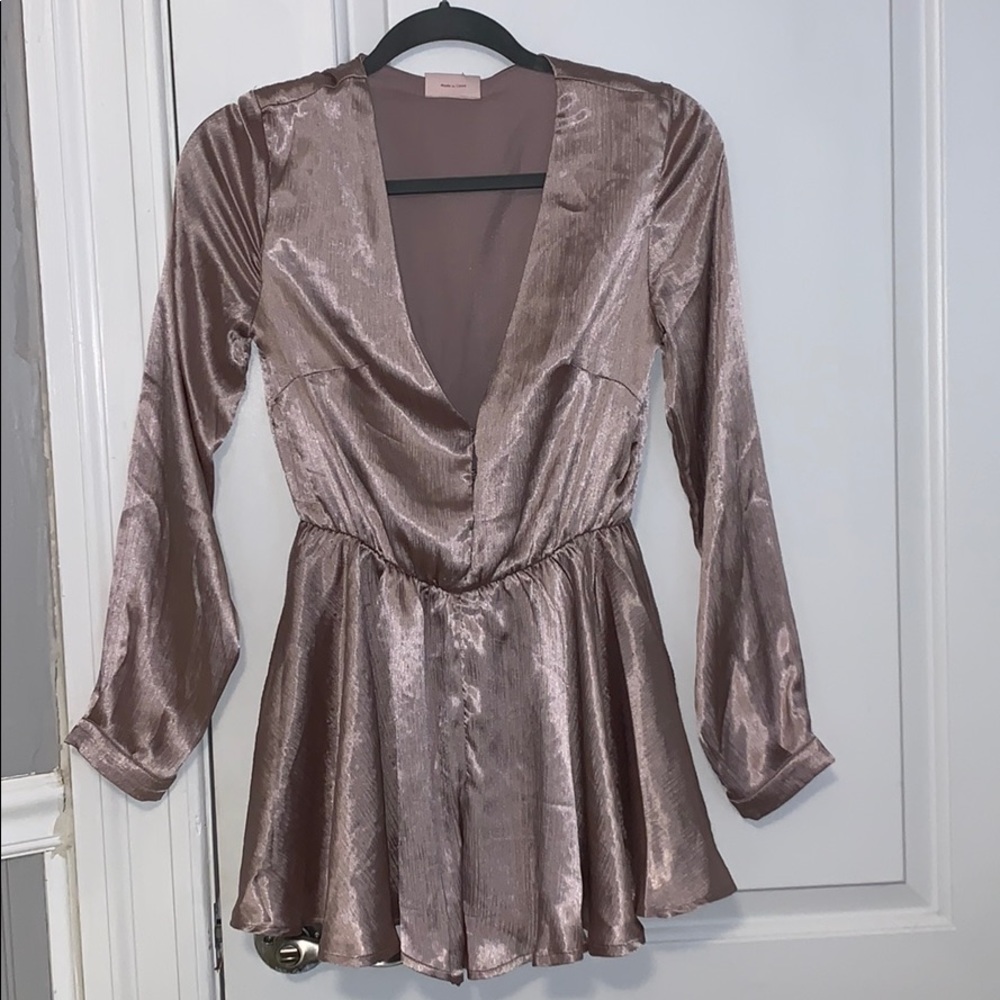 Blush Silk Romper